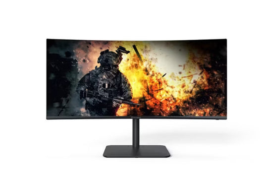 Acer 34HC5CUR - 34" AOPEN Monitor WQHD 3440x1440 VA 144Hz 1ms 300Nit HDMI - Manufacturer Refurbished